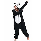 Unicsex Süß Tier Overall Pyjama Jumpsuit Kostüme Schlafanzug Für Kinder / Erwachsene (S, Panda)