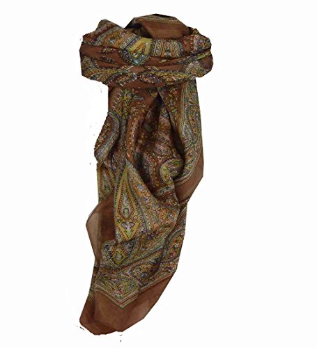 Preisvergleich Produktbild Pashmina & Silk Traditional Maulbeereseide Quadratischer Tuch Raki Ecru