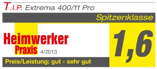 T.I.P. 30168 Profi Schmutzwasser Tauchpumpe und Baupumpe Extrema 400/11 Pro (2 Zoll Anschluss vertikal), bis 24.000 l/h Fördermenge - 6