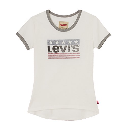 Levis Kids Mädchen T-Shirt NL10667, Beige (Cloud Dancer 12), 164 (Herstellergröße: 16A) Levis Kids Mädchen T-Shirt NL10667, Beige (Cloud Dancer 12), 164 (Herstellergröße: 16A)