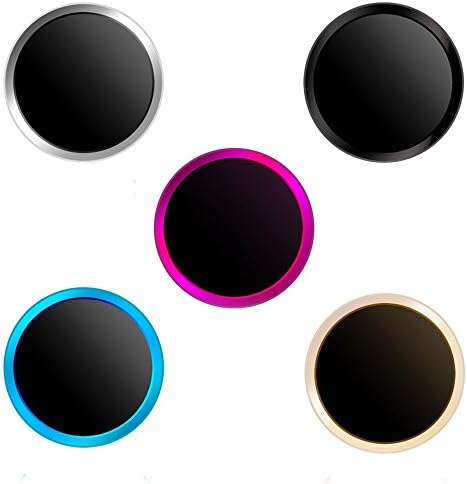 Doutop iPhone 8 Home Button Sticker 5 in 1 Touch ID Sticker for iPhone 8 Plus 7 6S 6 5S iPad Air 2 iPad Pro Mini 5 Colors Black &amp; Silver / Gold / Pink / Blue / Black