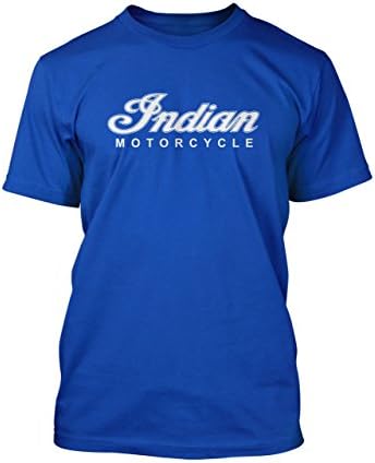 Retro Indian Motorcycle V - Tee Royal Blue - XX-Large