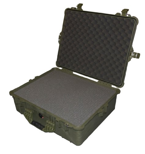 Peli 1600 Case for Camera with Foam - Green