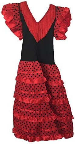 Flamenco Dress (Kids) (Size 4-Length 71 cm 28 inch)