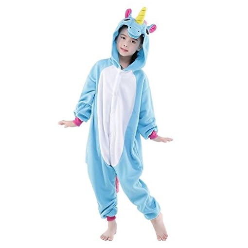 Rainbow-Fox-bambini-Unicorno-Pigiama-tute-cartone-animato-Animale-Costume-Cosplay-Abiti-Per-Bambini-inferiore-di-140-centimetri-in-Altezza