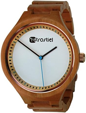 Wood Watch Made of Wood Unisex Arctic Cherry retrostiel