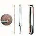 1Set(2PCS)Professional Stainless Steel Blackhead Needle Kit Zit Pimple Comedone Extractor Tools Fat Granule Removal Kit With Metal Case for Acne Treatment and Blemish Removal Whitehead Popping (A)