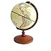 Produktbild YyZCL Desktop Globe Vintage World Globe antike dekorative Desktop Globe rotierenden Erde Geographie Globe Holzfuß pädagogische Globe Hochzeit Geschenk mit Lupe 14cm für Bildung Office Home Decoration