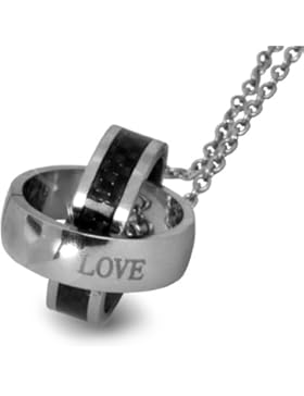 Ineinander greifende Ringe Edelstahl 