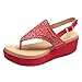Produktbild DQANIU- Damenschuhe, Tasche & Schuhzubehör - Damen Sandalen Damenmode Lässig Kristall Große Plateau Wedges Sandalen Schuhe