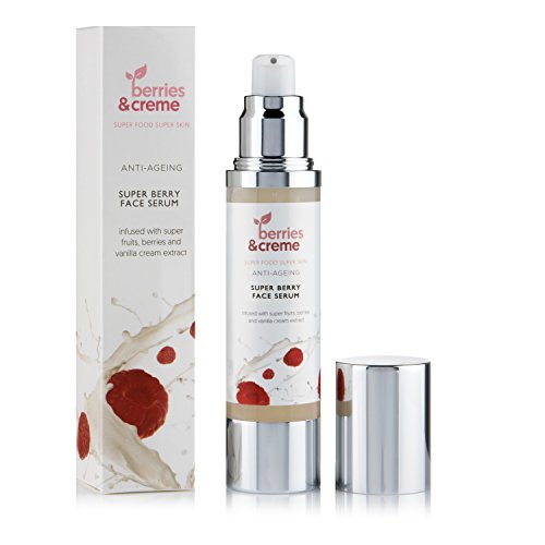 Berries and Crème The Best High Potency Anti-Ageing Serum - 99% ORGANIC blend of antioxidants with premium MARINE COLLAGEN extract and Goji Berries