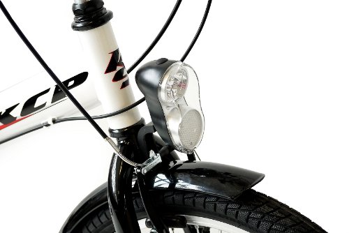 20″ CITYBIKE KLAPPRAD FALTRAD KCP FOLDO 6 Gang SHIMANO schwarz weiss – 50,8 cm (20 Zoll) - 6