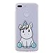 Produktbild HopMore Huawei Honor 9 Lite Hülle Silikon Transparent Durchsichtig Hüllen Clear Motiv Design Bumper Ultra Slim Dünn TPU Handyhülle Kawaii One Piece Schale Hüllen Case Huawei Honor 9 Lite - Einhorn C