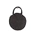 Produktbild Runde gewebte Stroh Strandtasche Vintage handgemachte Schultertasche Kreis Rattan Taschen Black