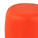 Coavas PU Bounded Leather Round Shape Comfortable Coffee Table Ottoman Footstools Ottoman,orange