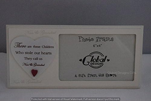 Global Designs Gifts Photo Frame These Are The Children That Stole Our Hearts Nan & Grandad Picture Frame F1052D