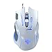 Price comparison product image HaiZhi T2 Mice Laser 3 Color Circular Breathing Backlit 6D 2400DPI High Quality Laptop Desktop Tablet Mouse (7D White)