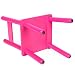 Hollylife Princess Kids Wooden Children Table and 2 Chairs Set Kids Bedroom Furniture (Pink)