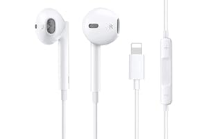 Kogwjte In-Ear Kopfhörer für iPhone, Kopfhörer HiFi Audio Stereo, mit Mikrofon und Lautstärkeregler, kompatibel mit iPhone 14/14 Pro/14 Pro Max/13/12 Mini/SE/11/X/XS Max/XR/8/7 Plus