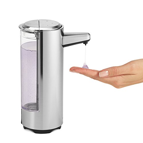 simplehuman – wiederaufladbarer Sensorspender, gebürsteter nickel – 237ml - 3