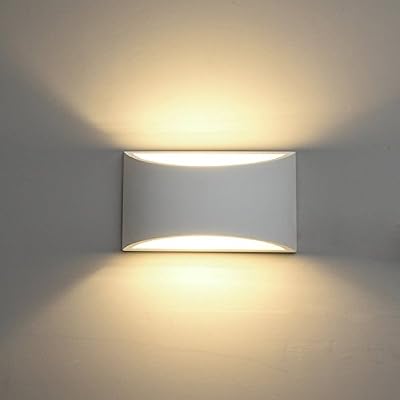 DECKEY Appliques Murales LED Lampe Murale Applique Interieur Lumière Blanc Chaud pour Maison Couloir avec Ampoule de plug-in G9