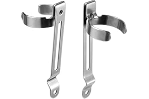 BDKMMS 2Pcs Flashlight Clips, Removable Belt Pocket Clips Replacement Mental Clips for Flashlights