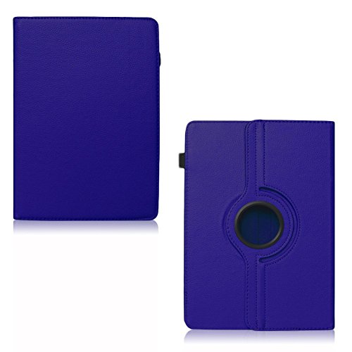 Vodafone Tab Prime 6 / 7 robuste Tablet-Schutz-Hülle aus hochwertigem Kunstleder Tasche mit Standfunktion 360° drehbar Universal-Cover-Case kombiniert Schutz und Design von UC-Express®, Farben:Blau - 7