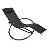 Relaxliege: Diese Schaukelsonnenliege besticht mit einer modernen Form auf Sitzkomfort und Design, gepolsterten Armlehnen und abnehmbare Kissen gewährleisten ein angenehmes Sitzgefühl.