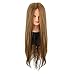 Hotrose Salon Hairdressing 26 inch 30% Long Real Human Hair Student Practice Mannequin Training Head with Clamp (26 inch, #2)