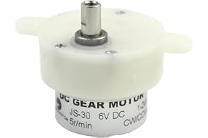 CHANCS JS-30 Moteur électrique DC 6 V 5 tr/min Double arbre plat Moteur CC pour petits présentoirs
