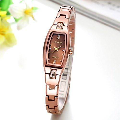 Women Watch Quartz Watch Business Casual 30M Waterproof Ultra Thin Stainless Steel Bracelet , Gold