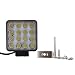 Autofy Universal 16 LED 48W Flood Fog Auxiliary Light for All Bikes and Cars (Black) RS.1859.00
