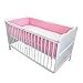 Produktbild TupTam Baby Nestchen für Babybett Gemustert, Farbe: Herzchen Rosa, Größe: 420x30cm (für Babybett 140x70)