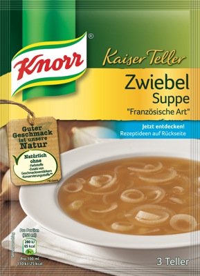 Preisvergleich Produktbild Knorr Kaiser Suppe, Zwiebel. 5 Briefe