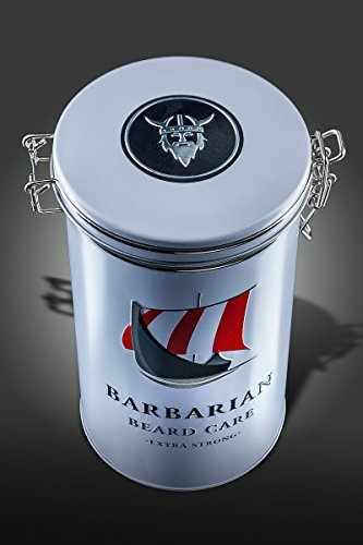 Hochwertiges Bartpflege Set – inklusive Mr. Burton´s Barbarian Bartöl, 50ml, 100% natürlich mit Arganöl, Bartbürste mit Wildschweinborsten, Bartschere, Kamm und Aufbewahrungsdose - 2