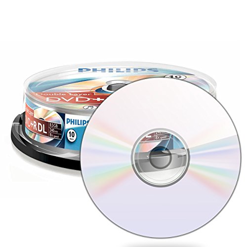 Philips DVD+R Rohlinge (8.5 GB Data/ 240 Minuten Video, 8x High Speed Aufnahme, 10er Spindel, double layer DL) - 2