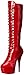 Produktbild Pleaser DELIGHT-2023, Damen Langschaft Stiefel, Rot (Rot (Red Str Pat/Red)), 36 EU (3 Damen UK)