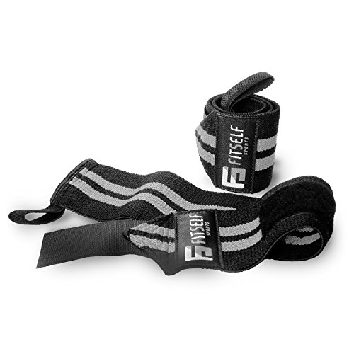 Handgelenkbandage Premium Qualität (2er Set) – Wrist Wraps 45 cm – Profi Bandagen für Fitness, Kraftsport, Bodybuilding & Crossfit Training – Hochwertige Handgelenkstütze- 2 Jahre Gewährleistung - 5
