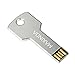 Price comparison product image MAXINDA 32GB Key USB Memory Stick 2.0 Metal USB Flash Drive for Tablet and PC (Silver)