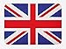 Produktbild Casepillows Union Jack Bath Mat, Classic Traditional Flag United Kingdom Modern British Loyalty Symbol, Plush Bathroom Decor Mat with Non Slip Backing, 23.6 x 15.7 Inches, Royal Blue Red White