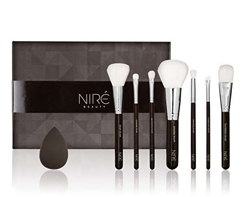 NIRÉ BEAUTY | Top Rated CORE COLLECTION Makeup Brushes Set for Real Makeup Techniques | Bonus Make up Brush Set Pouch and Niré Beauty Blender | LIMITED EDITION