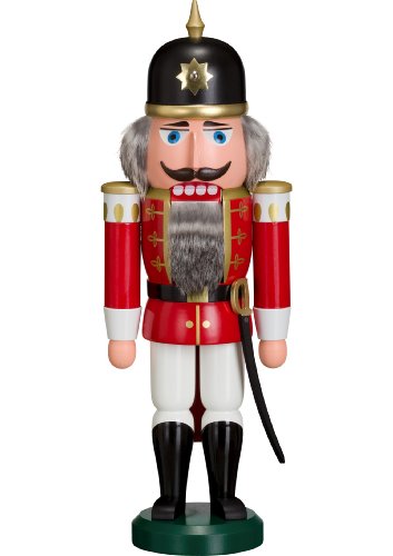 Seiffener Volkskunst Nussknacker Soldat rot Erzgebirge