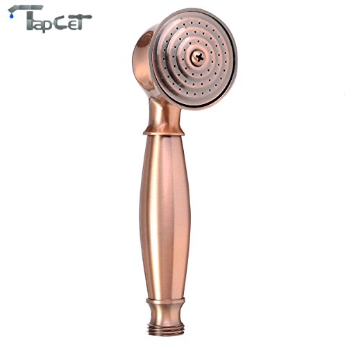 TAPCET Retro Duschbrause Handbrause Duschkopf Kopfbrause Dusche Brausekopf Elegante Dusche Red Bronze