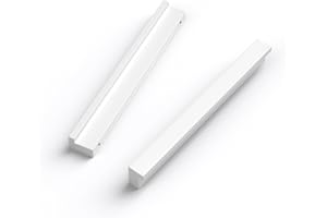 LONTAN 2 Stück Griffe Weiß Möbelgriffe 128mm lochabstand Schrankgriffe Küchengriffe für Küchenschränke Türgriffe Küche Schubladengriff