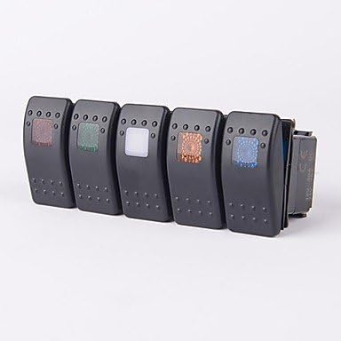 5 colors Car Boat Truck Offroad 12V 20A Bar Rocker Switch 3 Pin LED Light(1pc) , orange