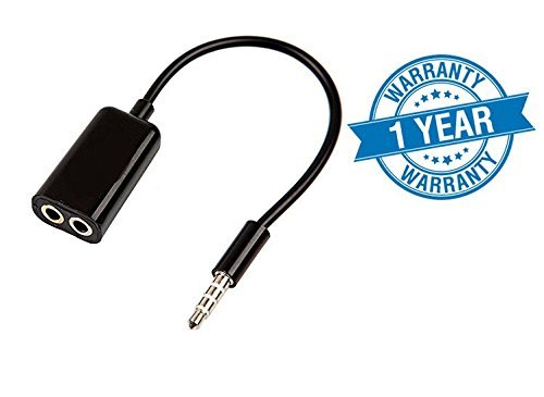 Supreno Multifunction Headphone Splitter, AUX Stereo Headset Compatible With Xiaomi Mi, Apple iPhone & iPad, Samsung, Sony, Lenovo, Oppo, Vivo and All Smartphones (1 Year Warranty, Assorted Colour) RS.99 (90.00% Off) - Amazon