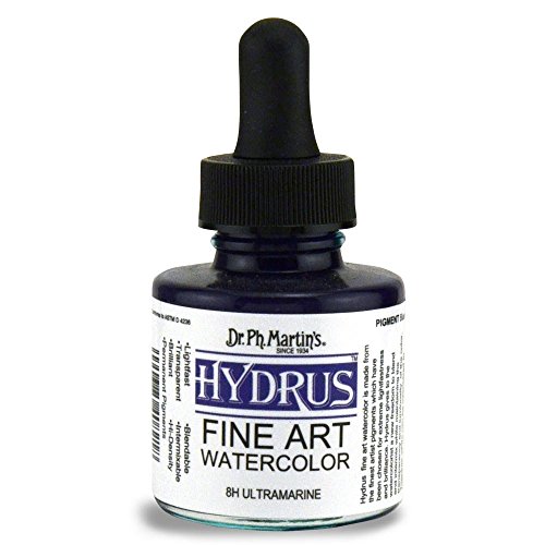 Dr. Ph. Martin's Hydrus Fine Art Watercolor, 1.0 oz, Ultramarine (8H)