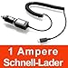 Produktbild YAYAGO KFZ Ladekabel 1 Ampere Micro USB - Schnell-Lader - 12/24V PKW LKW Auto Ladegerät für Ihr Motorola Fire XT 316 inkl. dem Original YAYAGO Clean-Pad