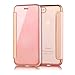 Produktbild Sycode Spiegel Flip Hülle für iPhone 8 Plus,Silikon Tpu Cover für iPhone 8 Plus,Transparent View Zurück Schutzhülle für iPhone 7 Plus,Luxus Kreativ Rose Gold Buchstil Überzug Silikon Kristallklar Durchsichtig Ultradünn Weich Zurück Cover mit Hart PC Front Vorderseite Klappbar Flip Handytasche für iPhone 8 Plus/7 Plus 5.5 Zoll-Rose Gold