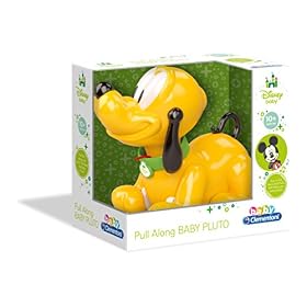 Clementoni – Baby Pluto Te Suit Partout – Jouet Disney à Tirer Enfant dès 12 Mois